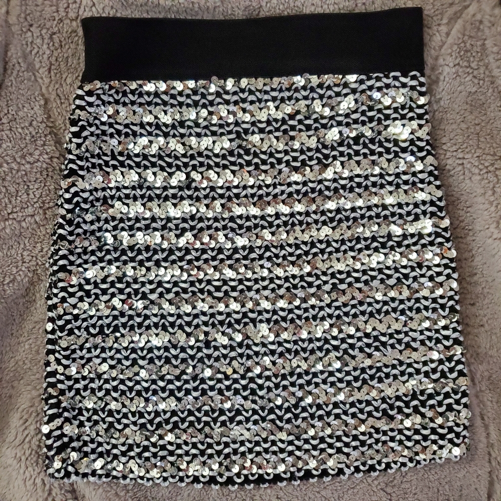 Sequin Mini Skirt